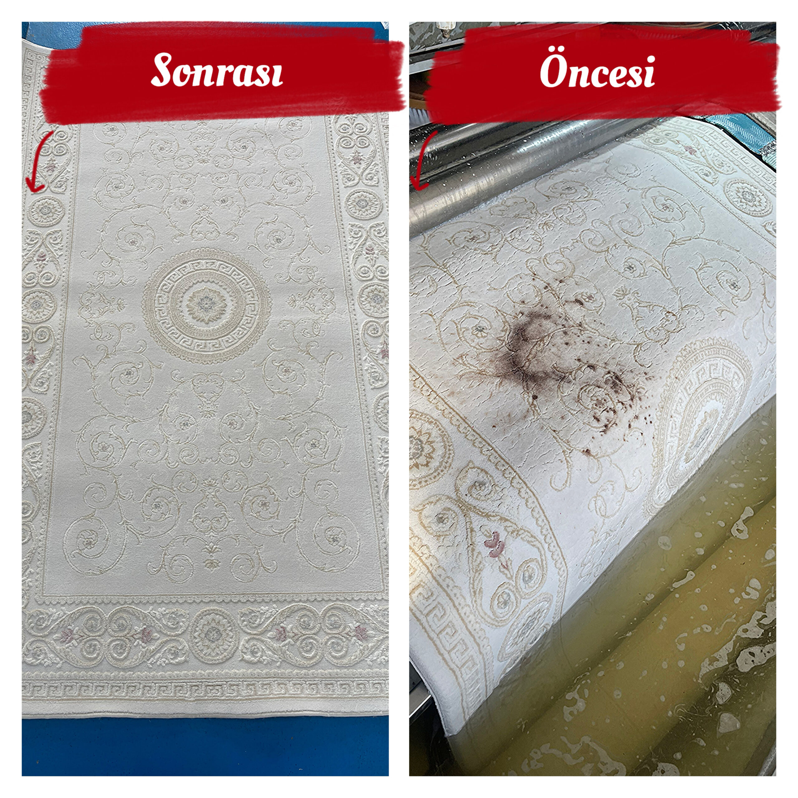 Bambu halı leke çıkarma ve hassas temizlik
